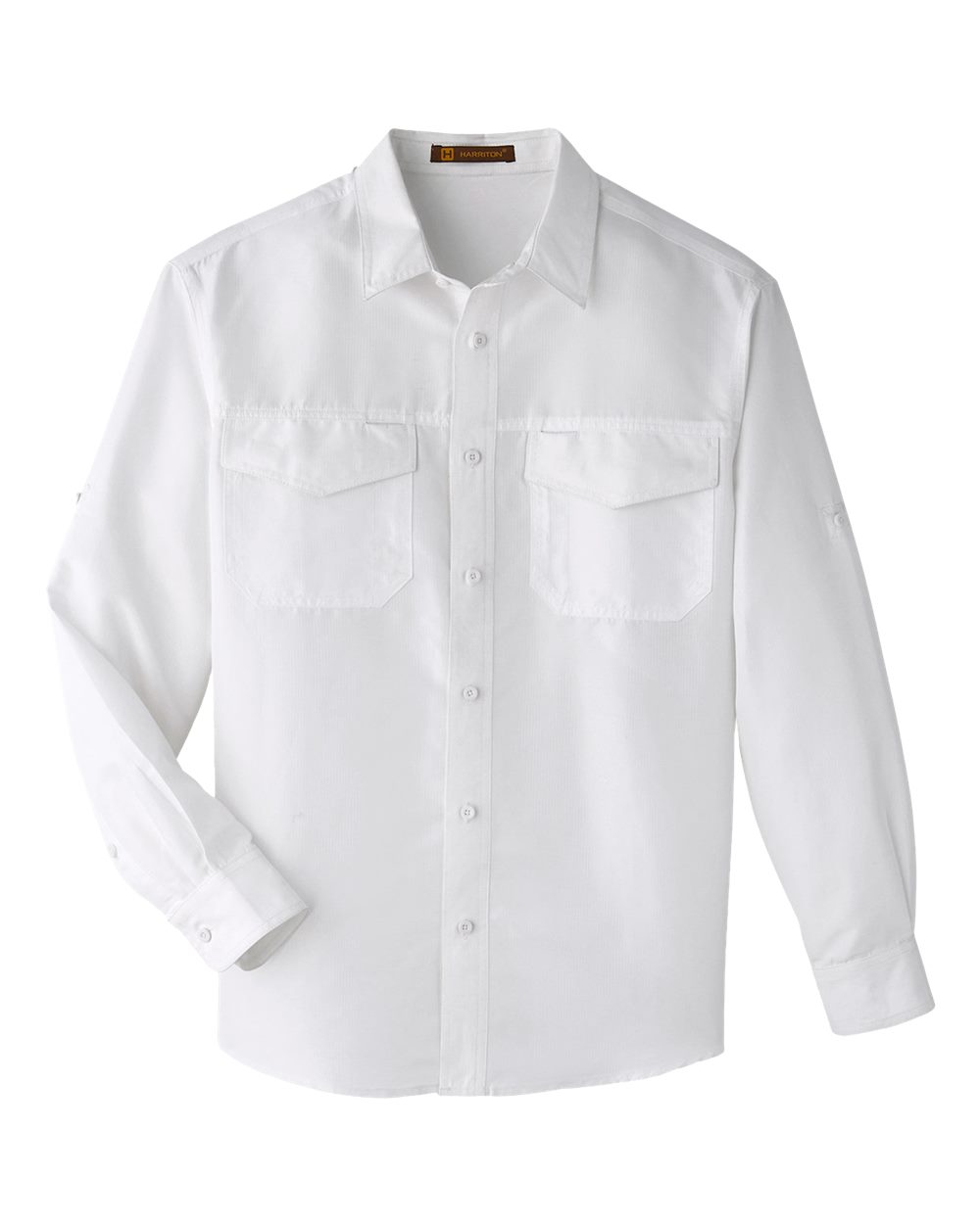 Harriton Men's Key West Performance Staff Shirt - M580L White