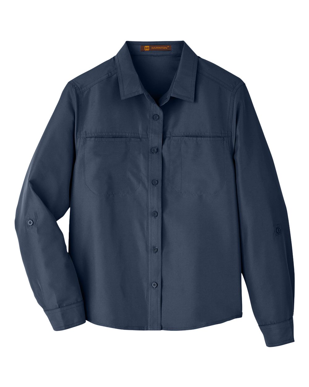 Harriton Women's Key West Performance Staff Shirt - M580LW Navy