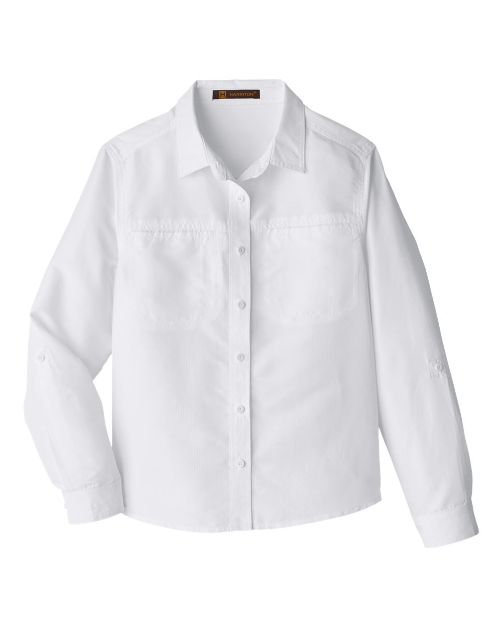 Harriton Women's Key West Performance Staff Shirt - M580LW White