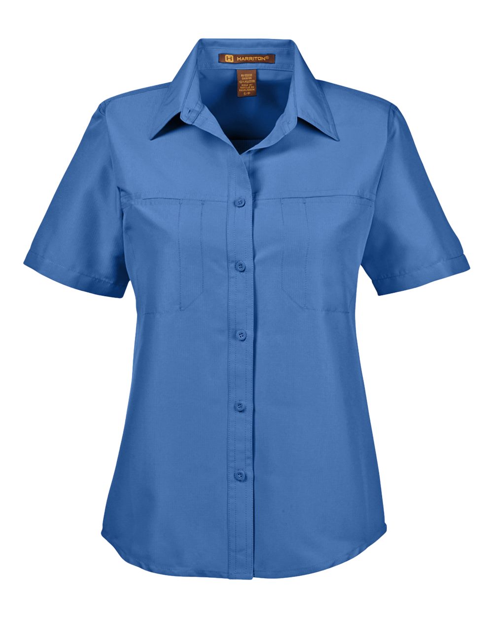 Harriton Women's Key West Short Sleeve Performance Staff Shirt - M580W Pool Blue