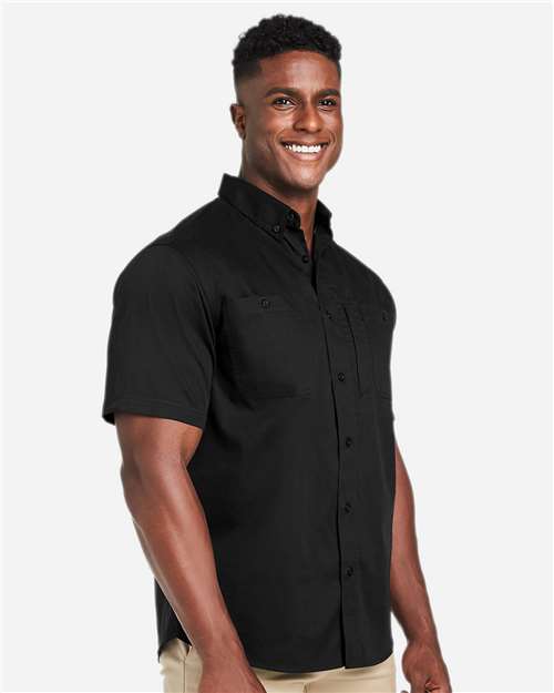 Harriton Men's Advantage IL Short Sleeve Work Shirt - M585 Black