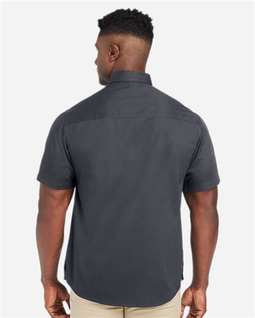 Harriton Men's Advantage IL Short Sleeve Work Shirt - M585 Dark Charcoal