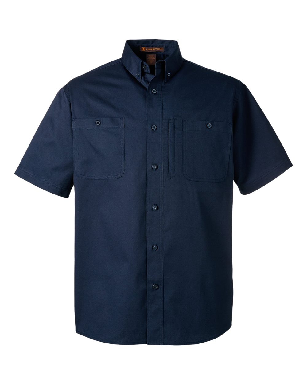 Harriton Men's Advantage IL Short Sleeve Work Shirt - M585 Dark Navy