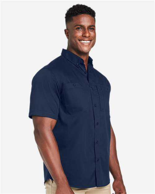 Harriton Men's Advantage IL Short Sleeve Work Shirt - M585 Dark Navy