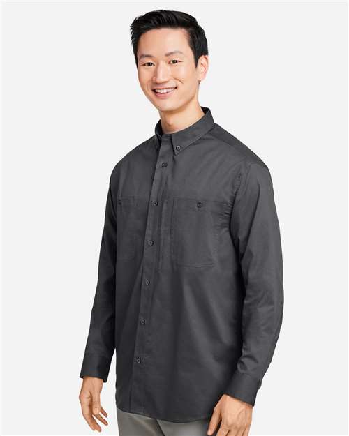 Harriton Men's Advantage IL Workshirt - M585L Dark Charcoal
