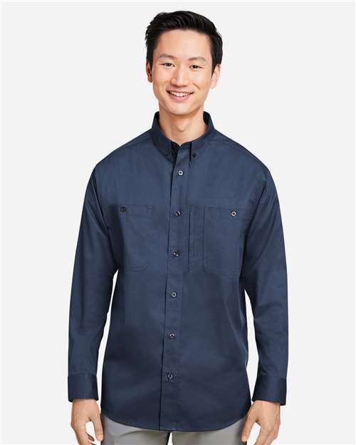 Harriton Men's Advantage IL Workshirt - M585L Dark Navy