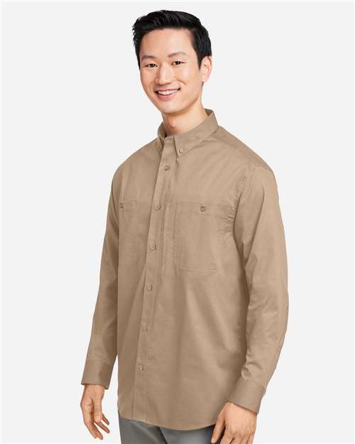Harriton Men's Advantage IL Workshirt - M585L Khaki