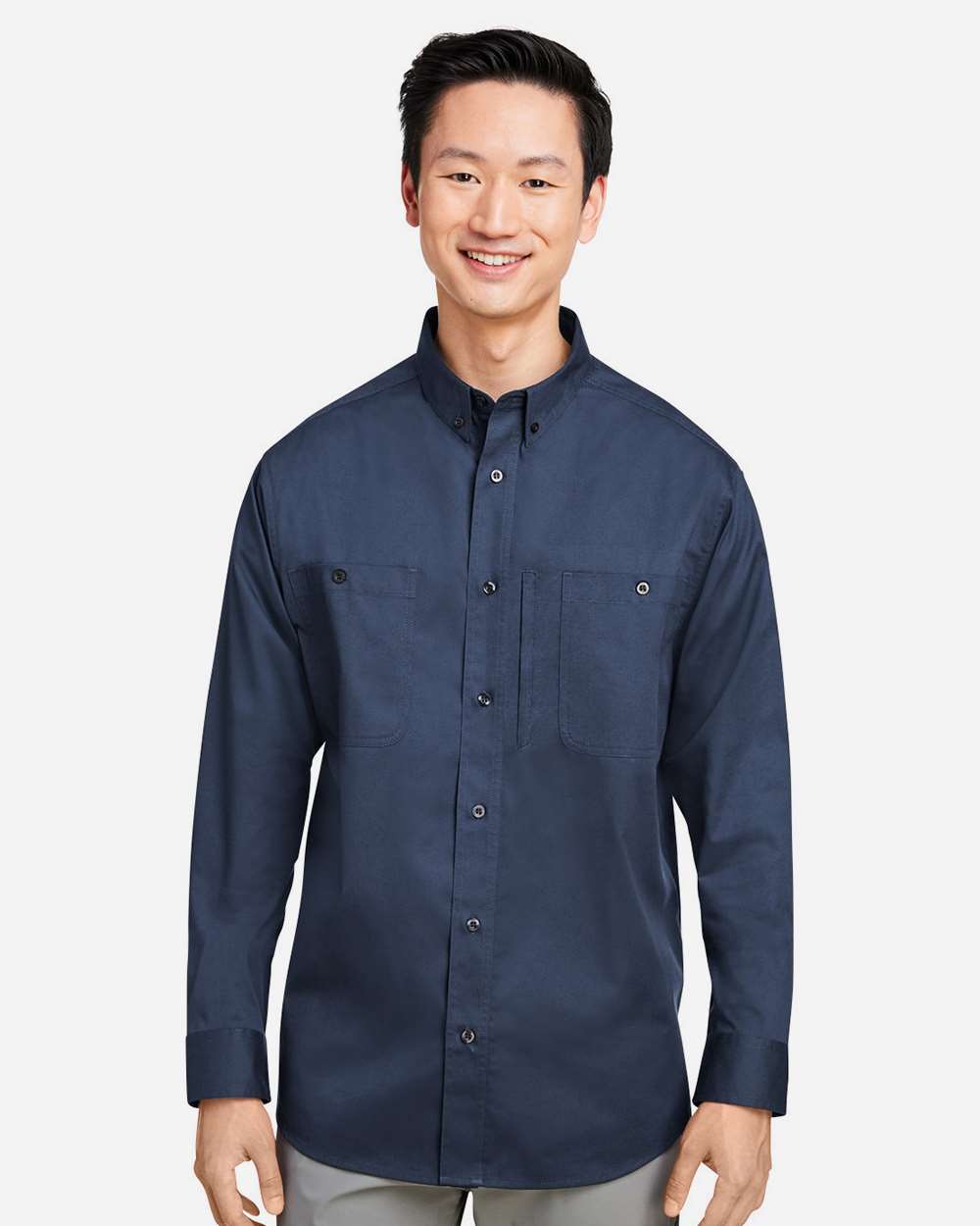 Harriton Men's Advantage IL Workshirt - M585L Dark Navy