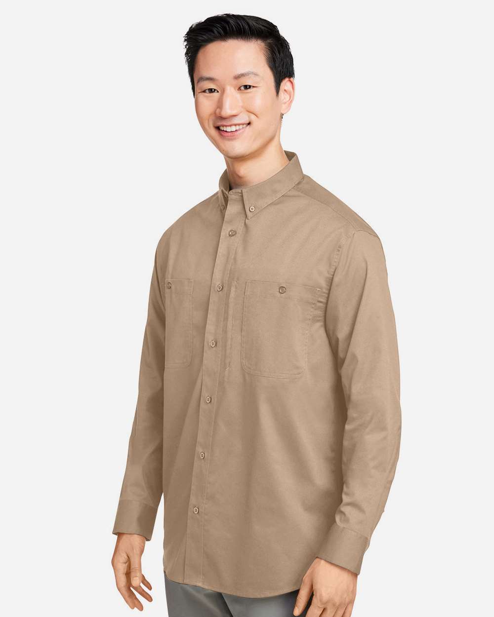 Harriton Men's Advantage IL Workshirt - M585L Khaki