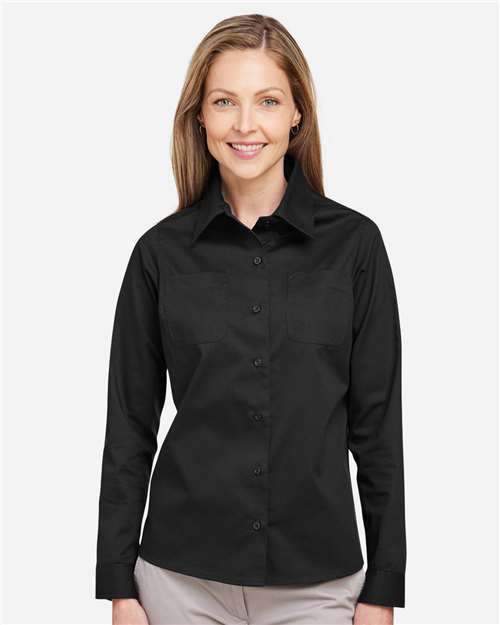 Harriton Women's Advantage IL Workshirt - M585LW Black