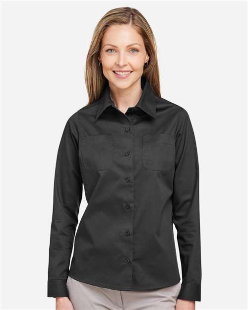 Harriton Women's Advantage IL Workshirt - M585LW Dark Charcoal
