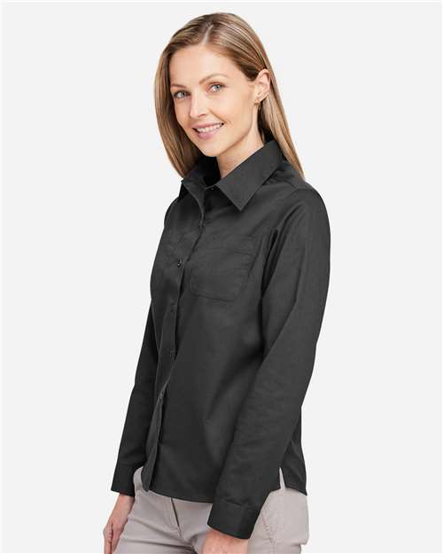 Harriton Women's Advantage IL Workshirt - M585LW Dark Charcoal