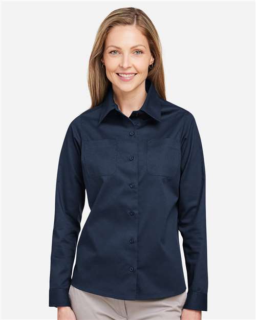 Harriton Women's Advantage IL Workshirt - M585LW Dark Navy