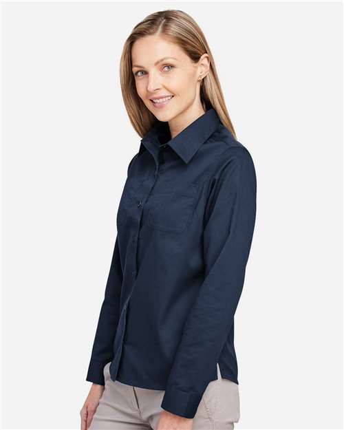 Harriton Women's Advantage IL Workshirt - M585LW Dark Navy
