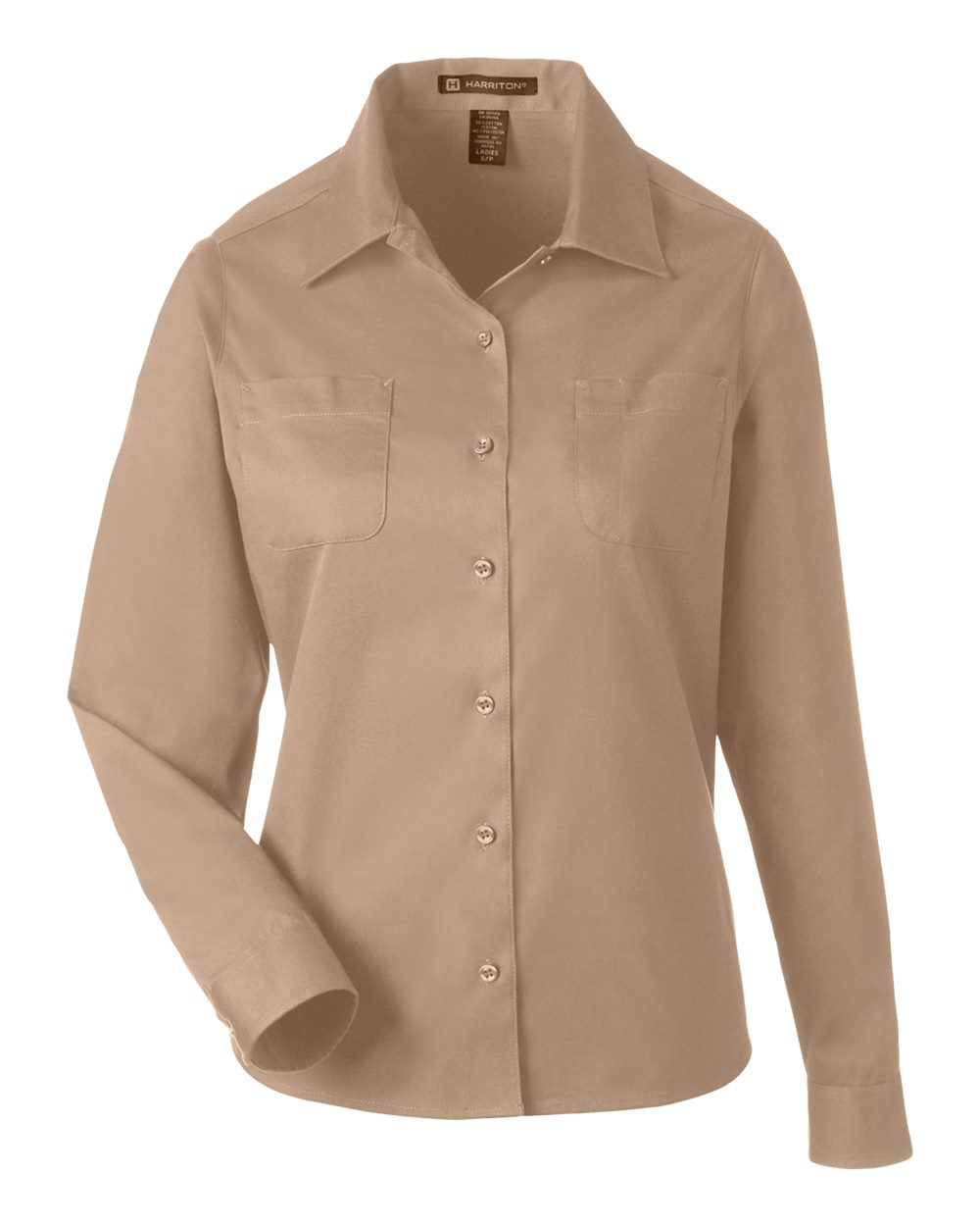 Harriton Women's Advantage IL Workshirt - M585LW Khaki