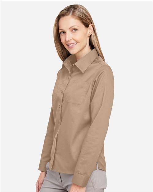 Harriton Women's Advantage IL Workshirt - M585LW Khaki