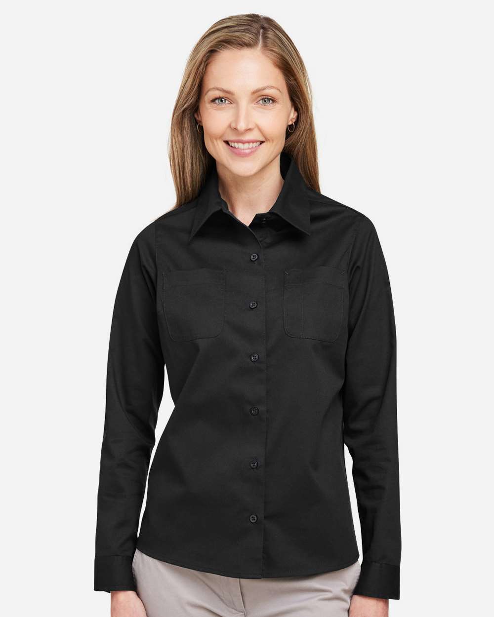 Harriton Women's Advantage IL Workshirt - M585LW Black