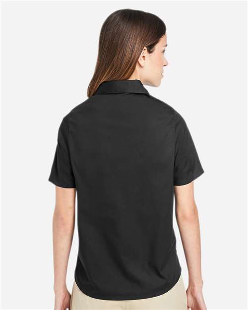 Harriton Women's Advantage IL Short Sleeve Dress Shirt - M585W Black