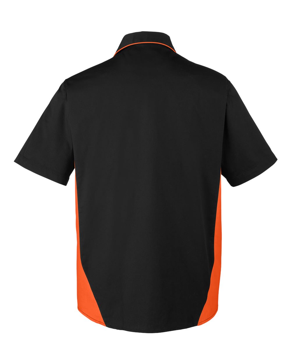 Harriton Men's Flash IL Colorblock Shirt - M586 Black- Team Orange