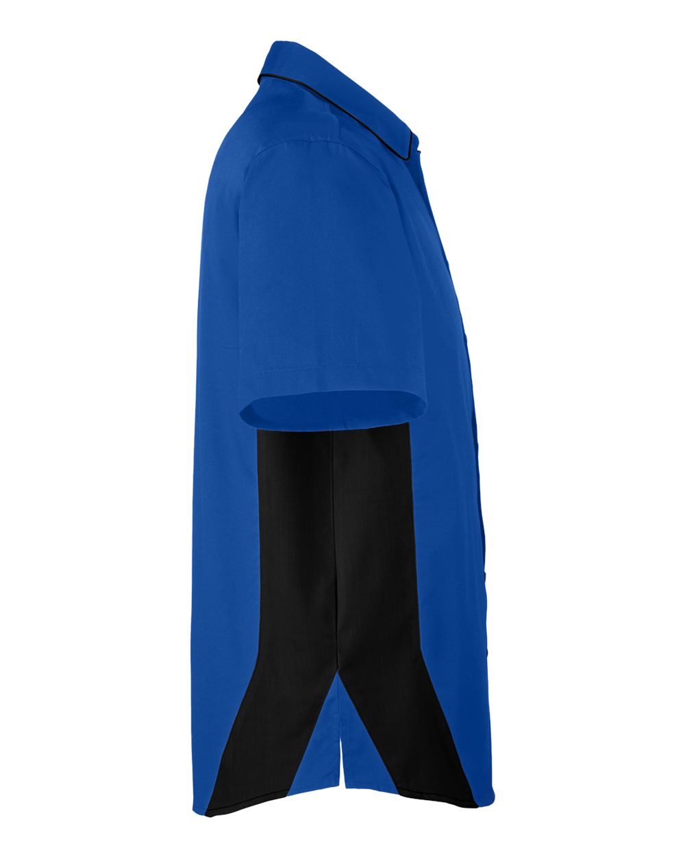 Harriton Men's Flash IL Colorblock Shirt - M586 True Royal- Black