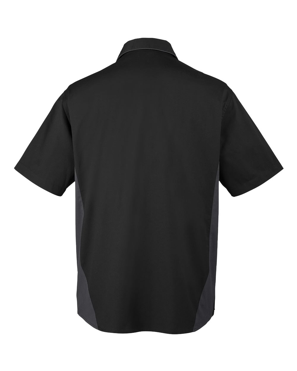 Harriton Men's Tall Flash IL Colorblock Shirt - M586T Black- Dark Charcoal