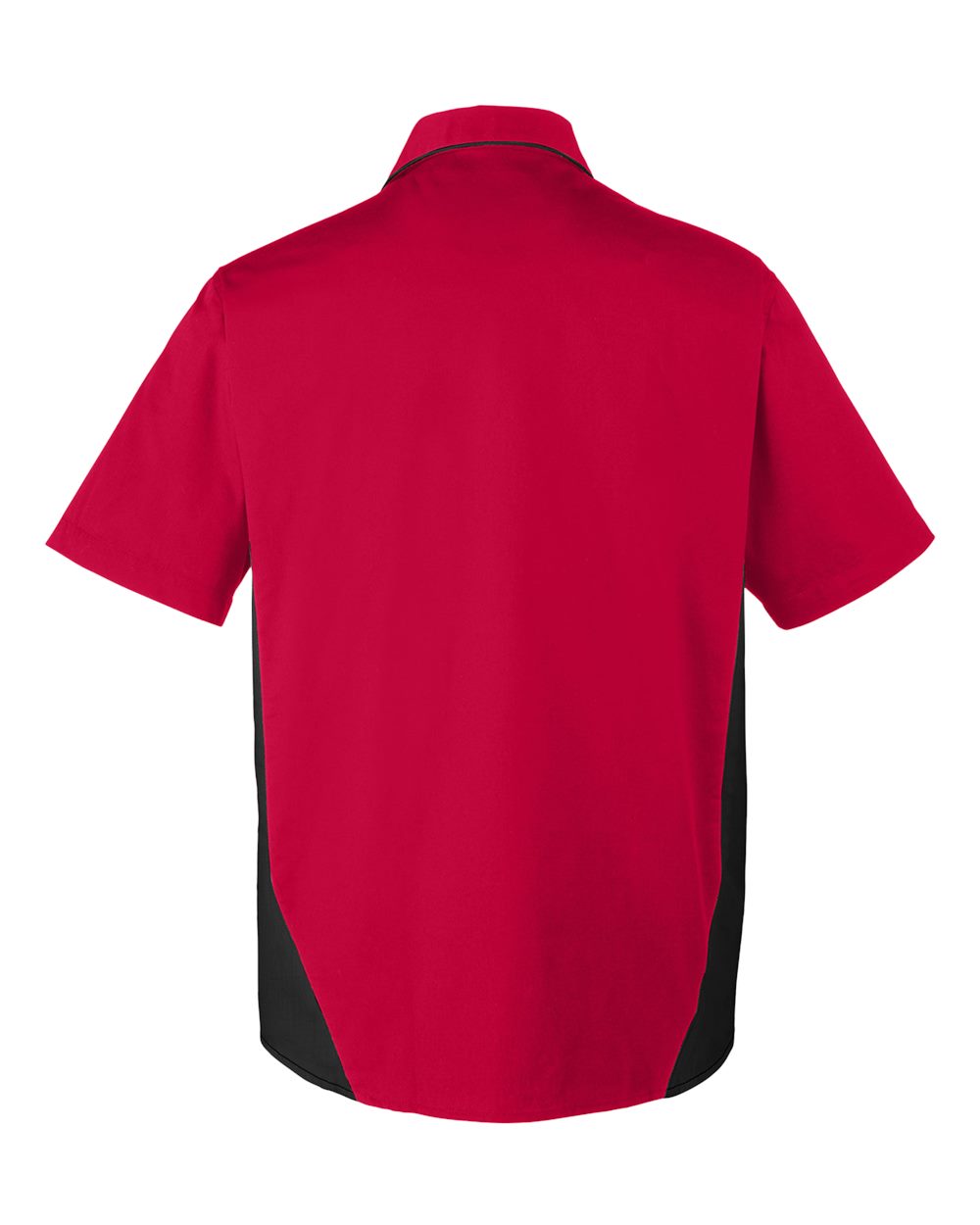 Harriton Men's Tall Flash IL Colorblock Shirt - M586T Red- Black
