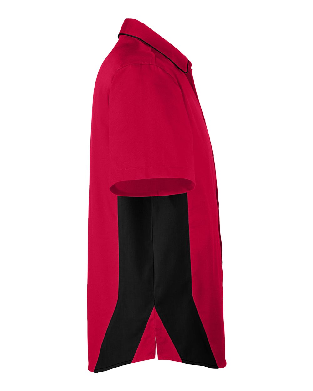 Harriton Men's Tall Flash IL Colorblock Shirt - M586T Red- Black