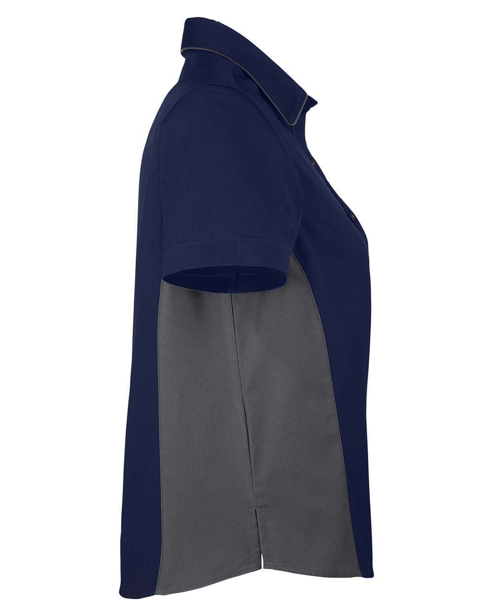 Harriton Women's Flash IL Colorblock Shirt - M586W Dark Navy- Dark Charcoal