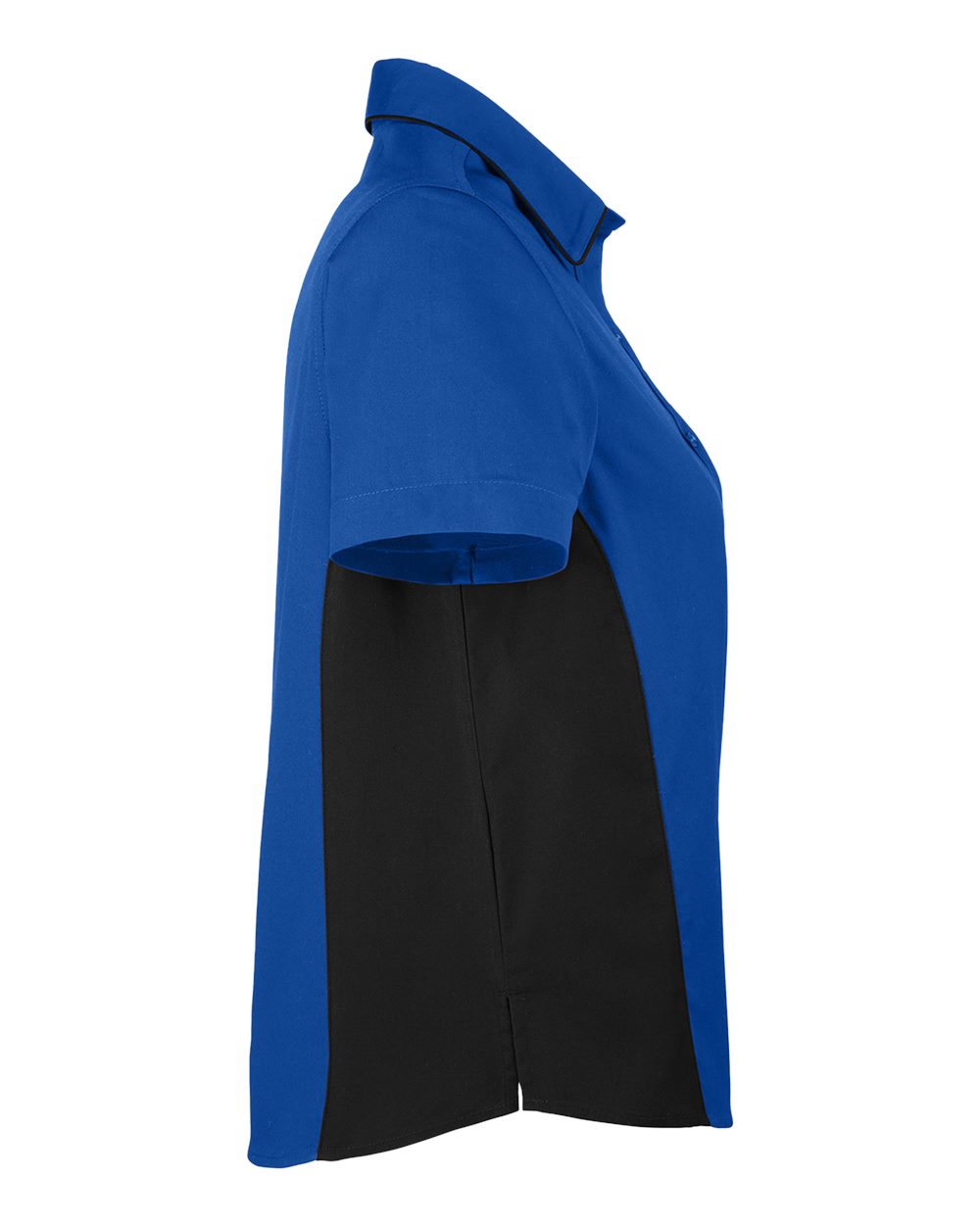Harriton Women's Flash IL Colorblock Shirt - M586W True Royal- Black