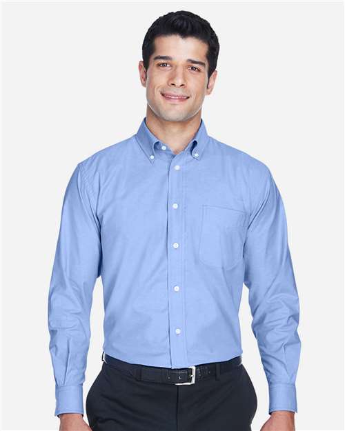 Harriton Men's Oxford Shirt - M600 Light Blue
