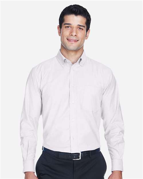 Harriton Men's Oxford Shirt - M600 White