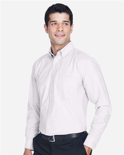 Harriton Men's Oxford Shirt - M600 White
