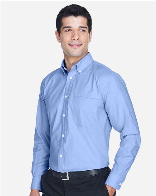 Harriton Men's Oxford Shirt - M600 Light Blue