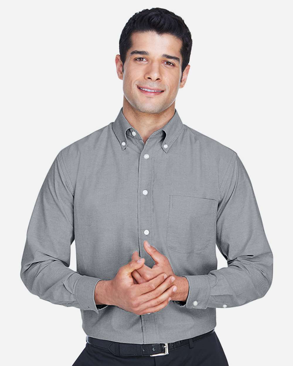 Harriton Men's Oxford Shirt - M600 Oxford Grey