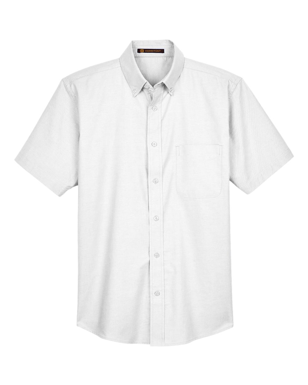 Harriton Men's Oxford Short Sleeve with Stain-Release - M600S White