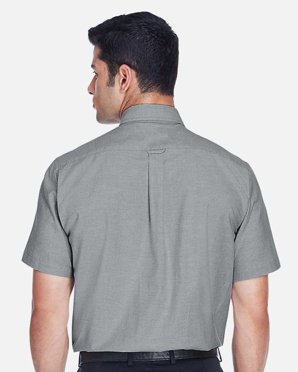 Harriton Men's Oxford Short Sleeve with Stain-Release - M600S Oxford Grey