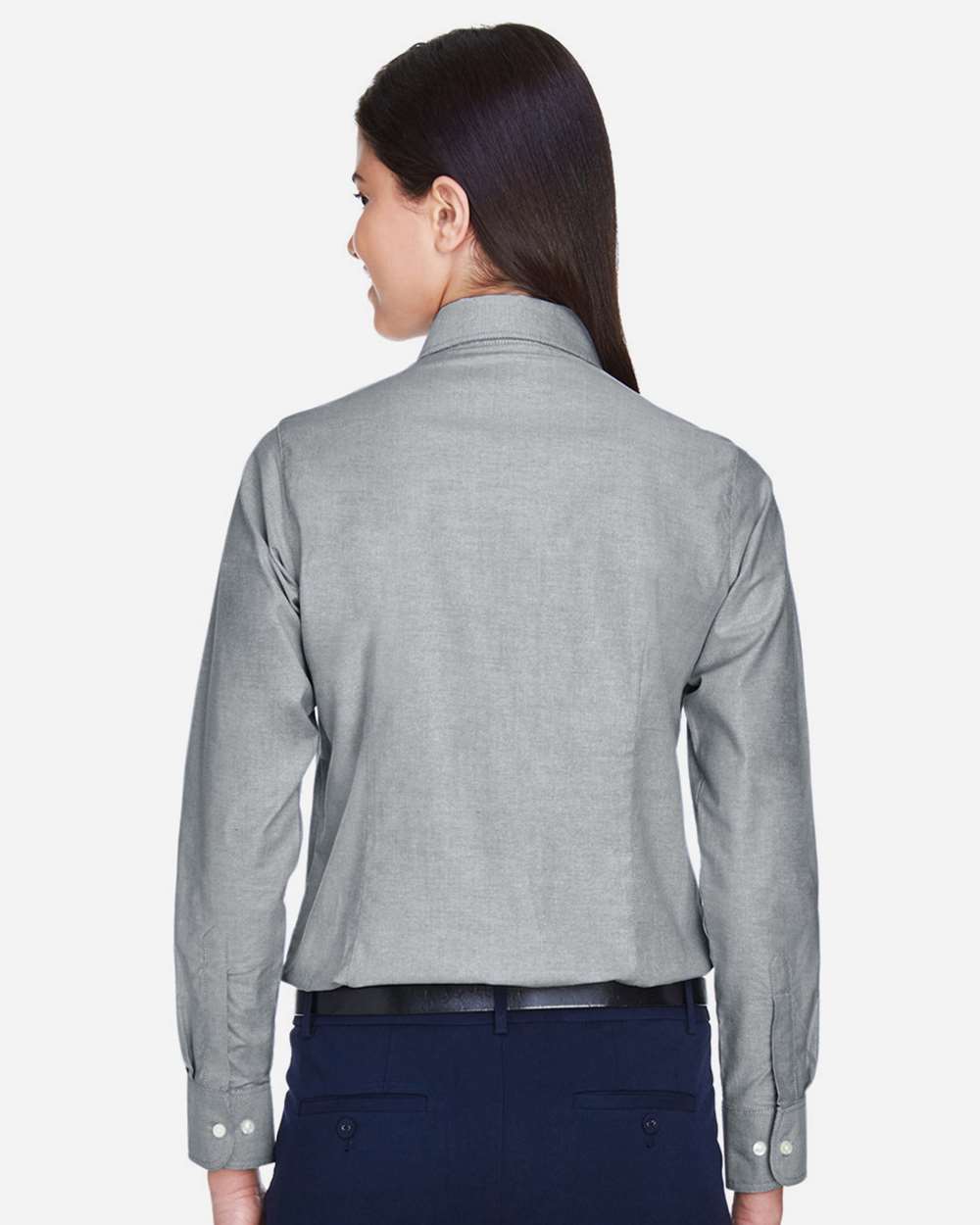 Harriton Women's Oxford Dress Shirt - M600W Oxford Grey