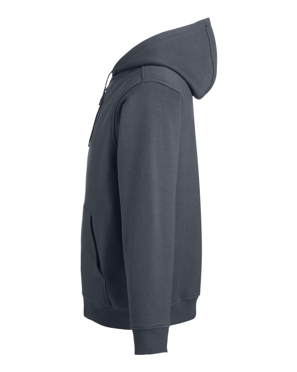 Harriton Unisex ClimaBloc™ Lined Heavyweight Hooded Sweatshirt - M711 Dark Charcoal