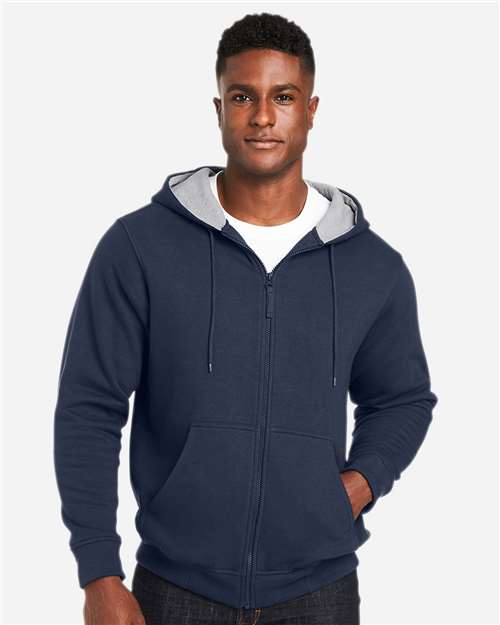 Harriton Unisex Tall ClimaBloc™ Lined Heavyweight Hooded Sweatshirt - M711T Dark Navy