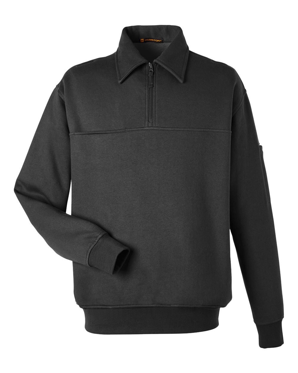 Harriton Unisex ClimaBloc™ Heavyweight Tactical Quarter-Zip Pullover - M712 Black