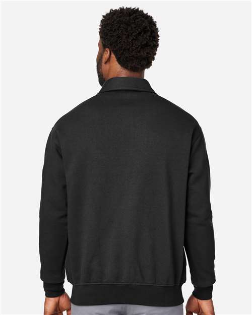 Harriton Unisex ClimaBloc™ Heavyweight Tactical Quarter-Zip Pullover - M712 Black