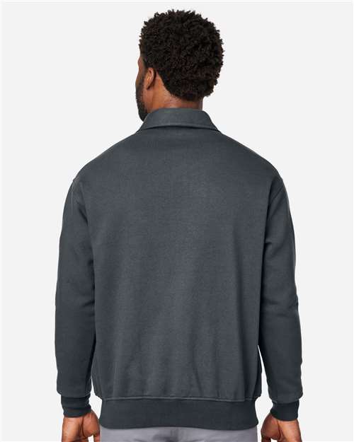 Harriton Unisex ClimaBloc™ Heavyweight Tactical Quarter-Zip Pullover - M712 Dark Charcoal