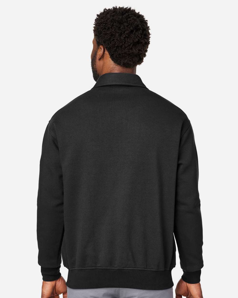 Harriton Unisex ClimaBloc™ Heavyweight Tactical Quarter-Zip Pullover - M712 Black