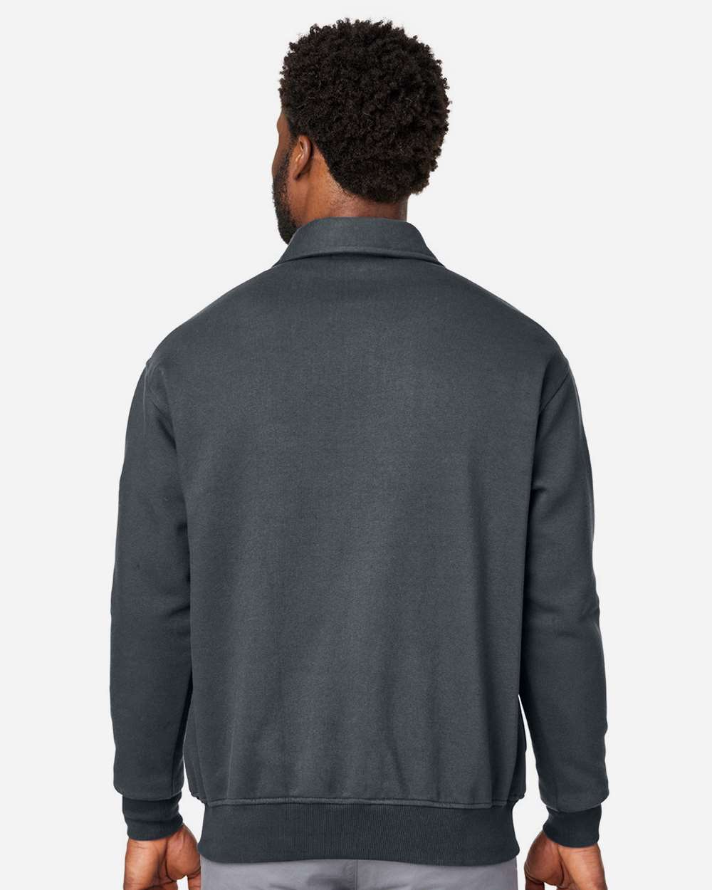 Harriton Unisex ClimaBloc™ Heavyweight Tactical Quarter-Zip Pullover - M712 Dark Charcoal
