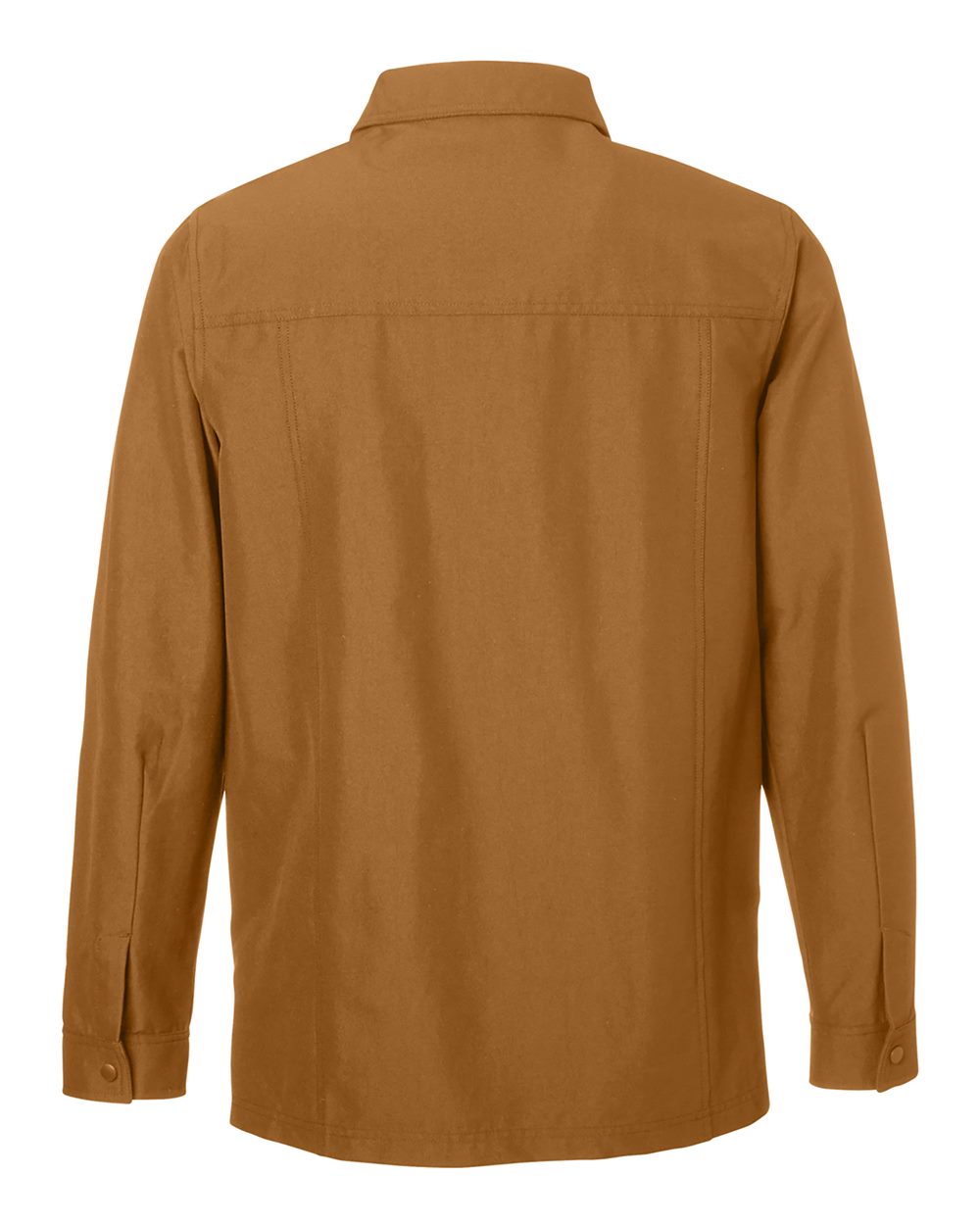 Harriton Unisex Flex Twill Overshirt Jacket - M72 Duck Brown