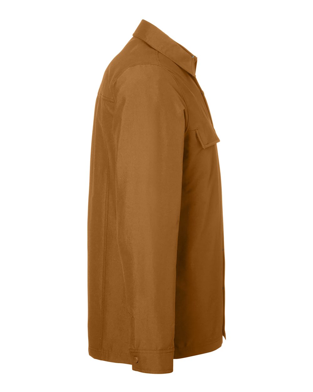 Harriton Unisex Flex Twill Overshirt Jacket - M72 Duck Brown