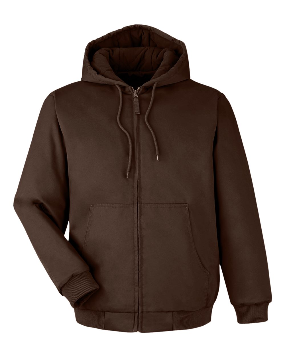 Harriton Unisex ClimaBloc® Heavyweight Hooded Full-Zip Jacket - M722 Dark Mocha