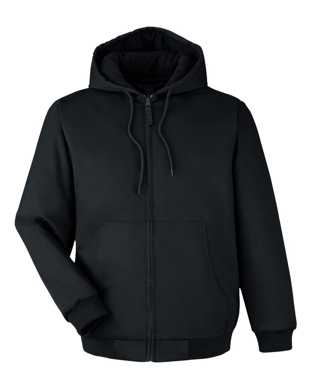 Harriton Unisex ClimaBloc® Heavyweight Hooded Full-Zip Jacket - M722 Black