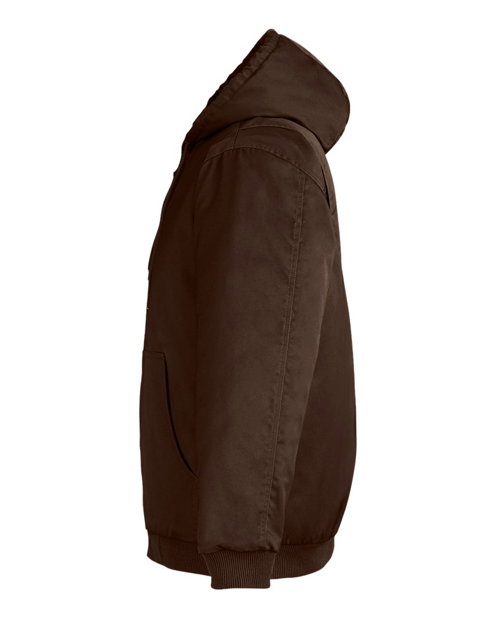 Harriton Unisex ClimaBloc® Heavyweight Hooded Full-Zip Jacket - M722 Dark Mocha
