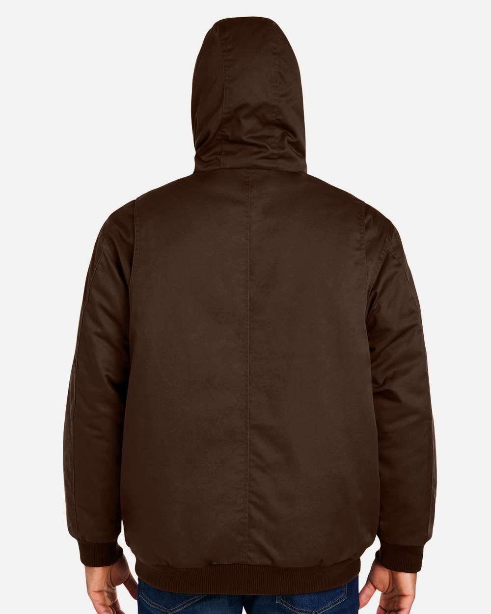 Harriton Unisex ClimaBloc® Heavyweight Hooded Full-Zip Jacket - M722 Dark Mocha
